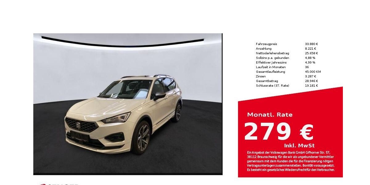 Seat Tarraco 58.786 km 33.880 &euro; Bielefeld 33609