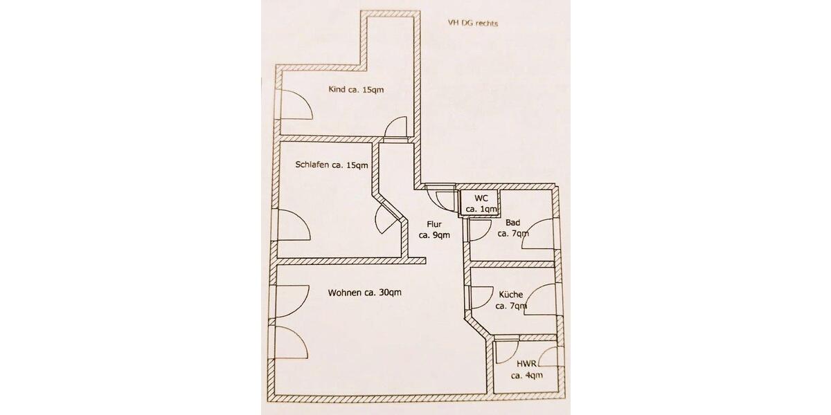 Dachgeschoßwohnung Magdeburg Nordwest - 3 Zimmer, 88 m&sup2;, 510&euro; | Angebot:26279316