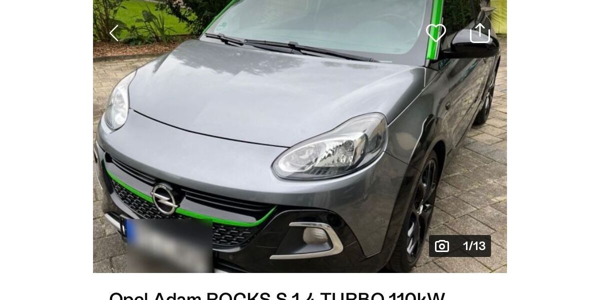 Opel Adam 69.600 km 13.331 &euro; Nandlstadt 85405