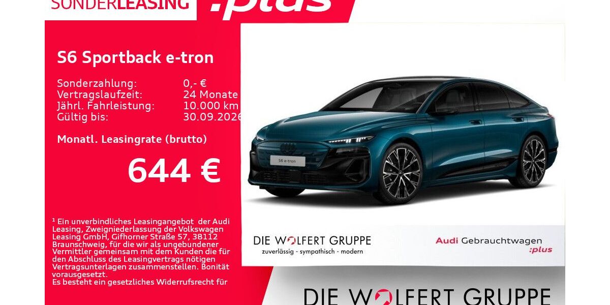 Audi S6 e-tron 8.420 km 77.595 &euro; Großwallstadt 63868