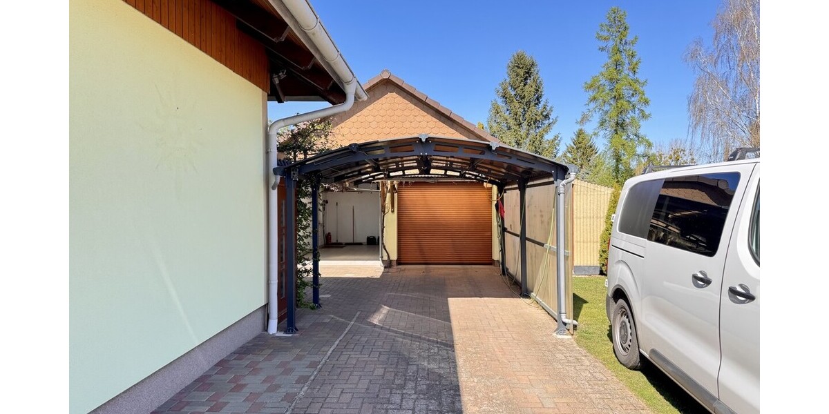 HORN IMMOBILIEN + Einfamilienhaus mit Einbauküche, Doppelgarage und Keller in Krugsdorf bei Pasewalk - Einfamilienhaus Krugsdorf | Angebot:26531984