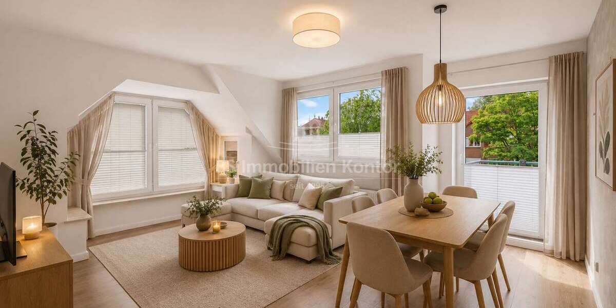 Etagenwohnung Leer (Ostfriesland) - 3 Zimmer, 80 m&sup2;, 219.000&euro; | Angebot:27143042