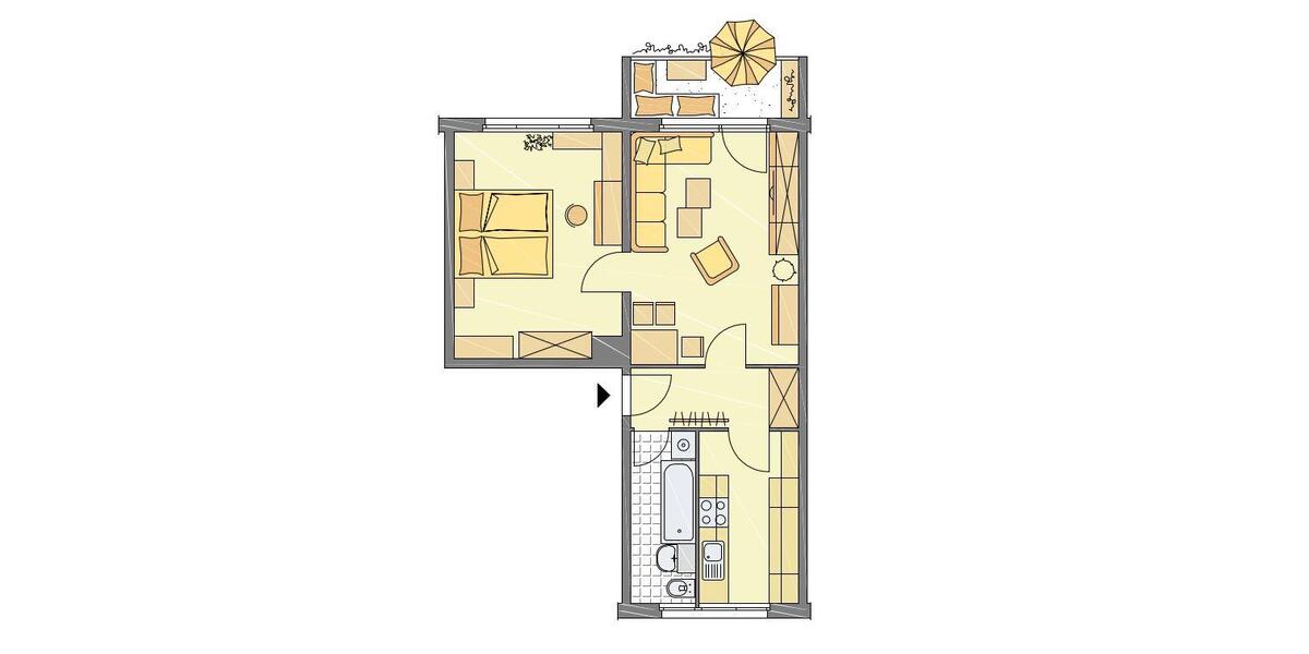 Etagenwohnung Altenburg - 2 Zimmer, 50 m&sup2;, 300&euro; | Angebot:26380937