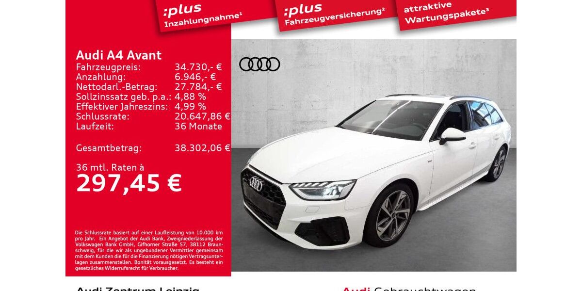 Audi A4 42.507 km 33.990 &euro; Leipzig 04129