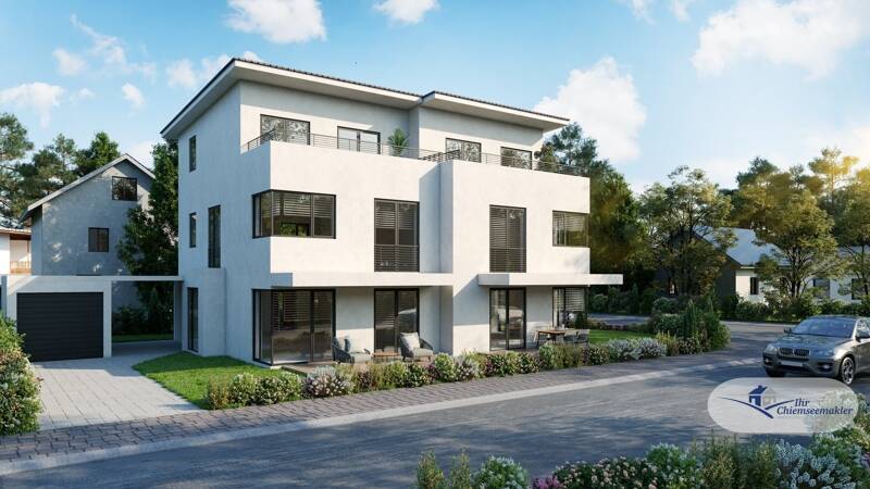 Bauphase begonnen - Neubau DHH nahe des Rosenheimer Zentrums