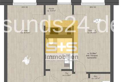 Wohnung zum Mieten in Marburg 995 € 52 m² 2 zimmer