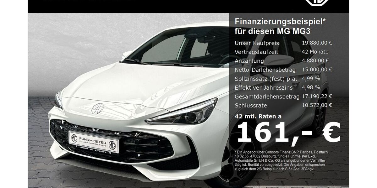 MG 3 5.200 km 17.880 &euro; Mainz-Hechtsheim 55129