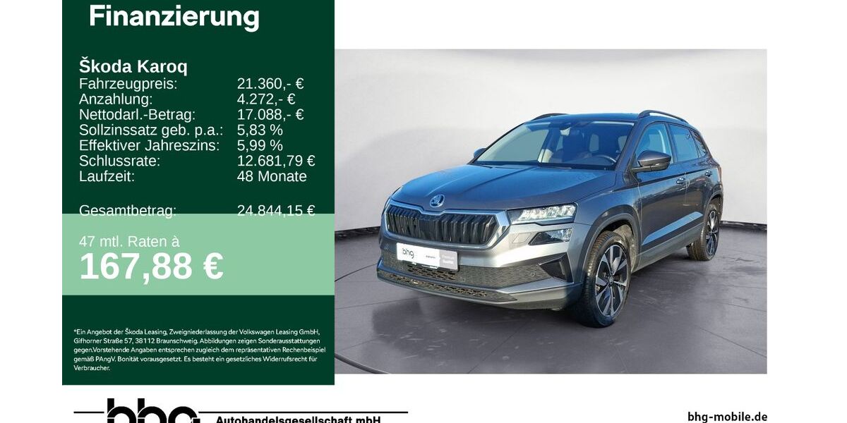 Skoda Karoq 102.673 km 21.360 &euro; Rottweil 78628