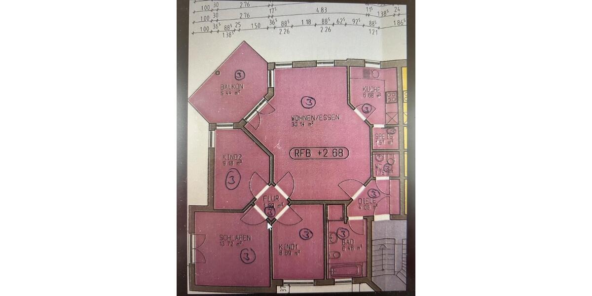 Etagenwohnung Markdorf - 4 Zimmer, 89 m&sup2;, 1.000&euro; | Angebot:25979031