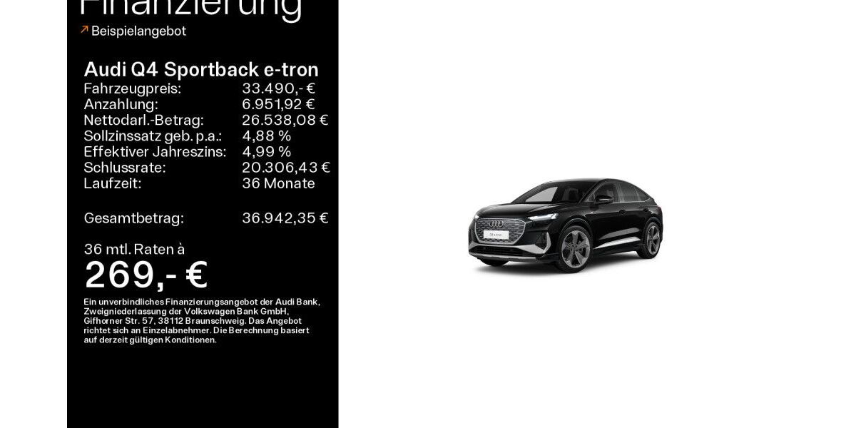 Audi Q4 e-tron 74.045 km 33.490 &euro; Heidenheim a. d. B. 89520