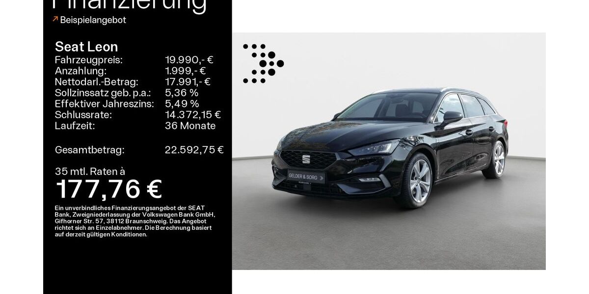Seat Leon 68.955 km 19.990 &euro; Haßfurt 97437