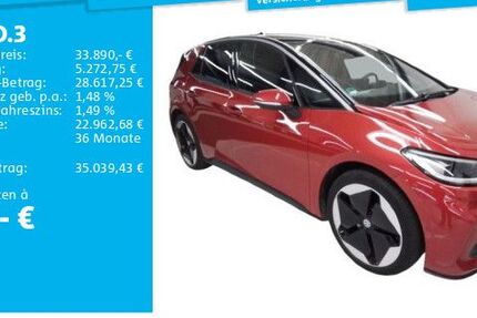 VW ID.3 24.877 km 33.380 € Hannover 30655