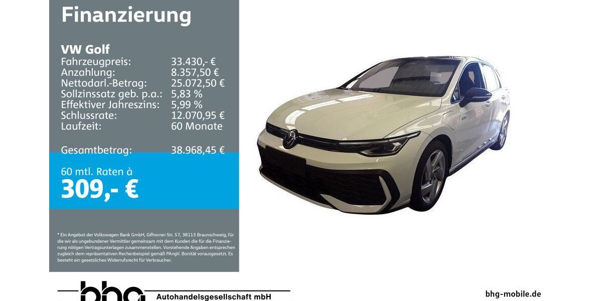 VW Golf 7.768 km 33.430 &euro; Mössingen 72116