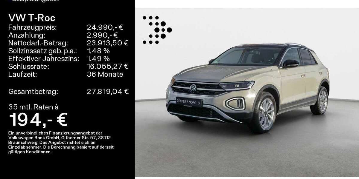 VW T-Roc 20.400 km 23.780 &euro; Schweinfurt 97424
