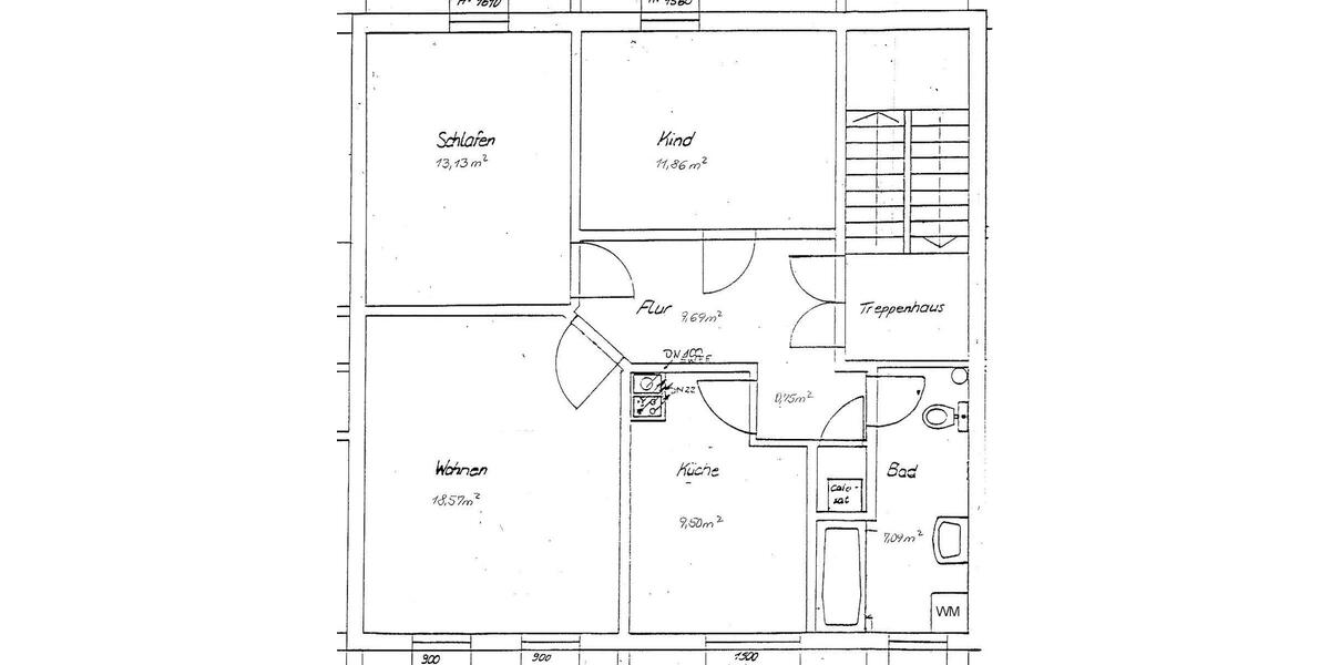 Ab August: Dreizimmerwohnung mit Einbauküche und Garten für Studenten und Paare - Etagenwohnung Jena Nord Nord | Angebot:26822276