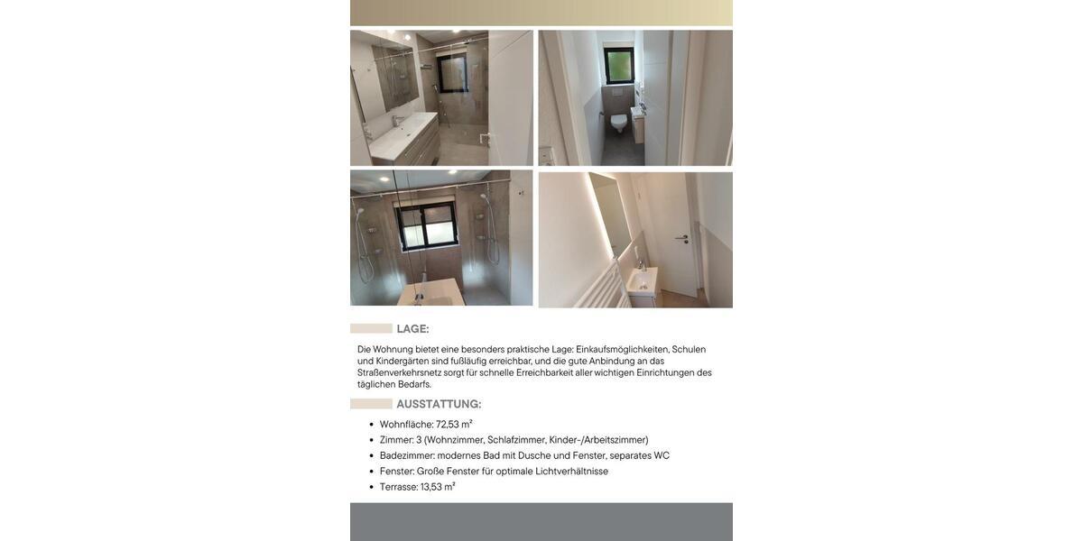 Sanierte 3-Zimmer Wohnung mit Terrasse zimmer