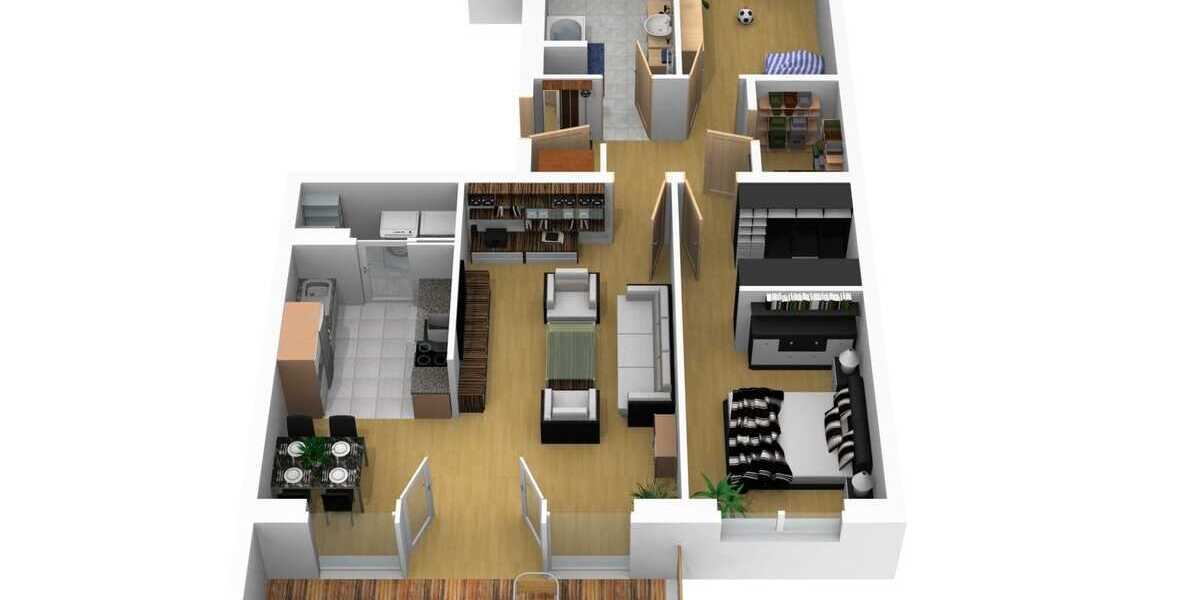 Schöne 3-Zimmer-Wohnung mit Balkon im 1.OG -Neubau-Tiefgarage Fahrstuhl- - Etagenwohnung Chemnitz Kaßberg | Angebot:27122919