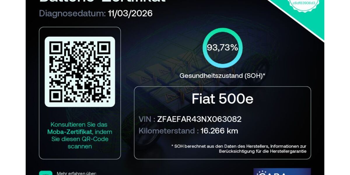 Fiat 500e 16.266 km 19.870 &euro; Rotenburg 27356