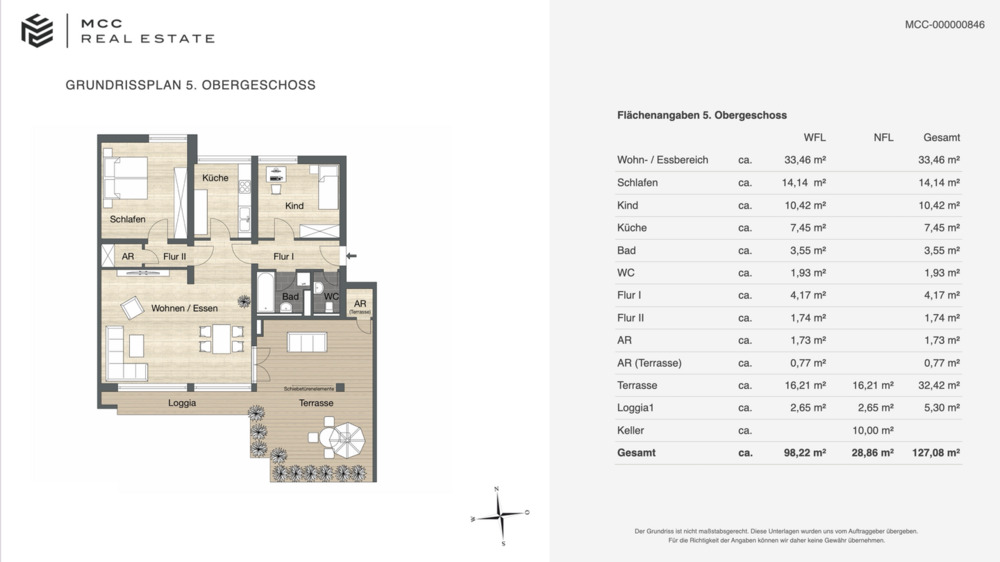 Etagenwohnung Haar - 3 Zimmer, 98 m&sup2;, 640.000&euro; | Angebot:25563112
