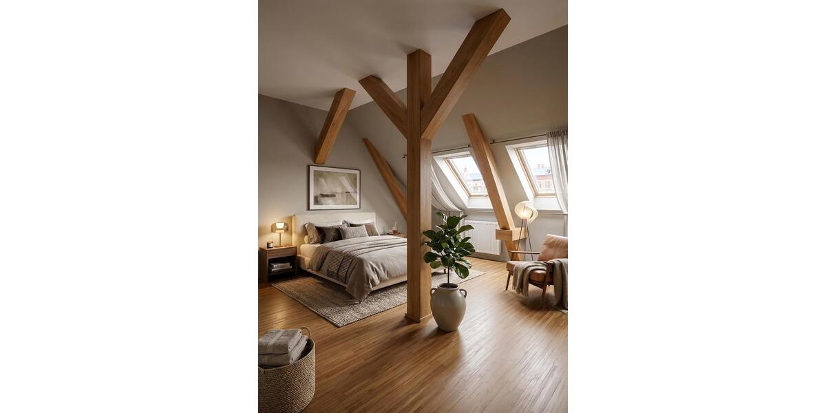 Dachgeschoßwohnung Erfurt - 2 Zimmer, 57 m&sup2;, 800&euro; | Angebot:25396527