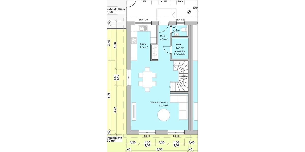 Reihenhaus Göppingen Bruckwasen - 5 Zimmer, 136 m&sup2;, 1.650&euro; | Angebot:26479679