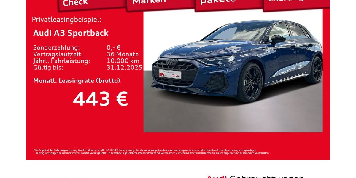 Audi A3 9.592 km 35.882 &euro; Hamburg 22529