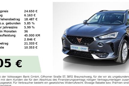 Cupra Formentor 23.950 km 24.650 &euro; Baiersdorf 91083