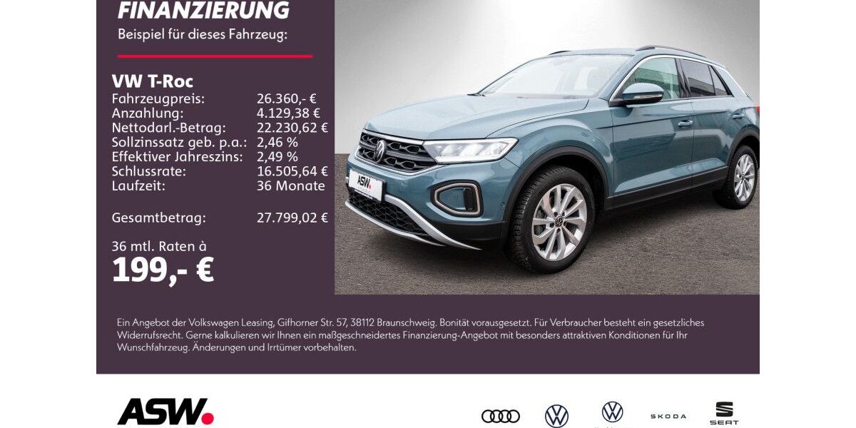 VW T-Roc 6.800 km 26.360 &euro; Weinsberg 74189