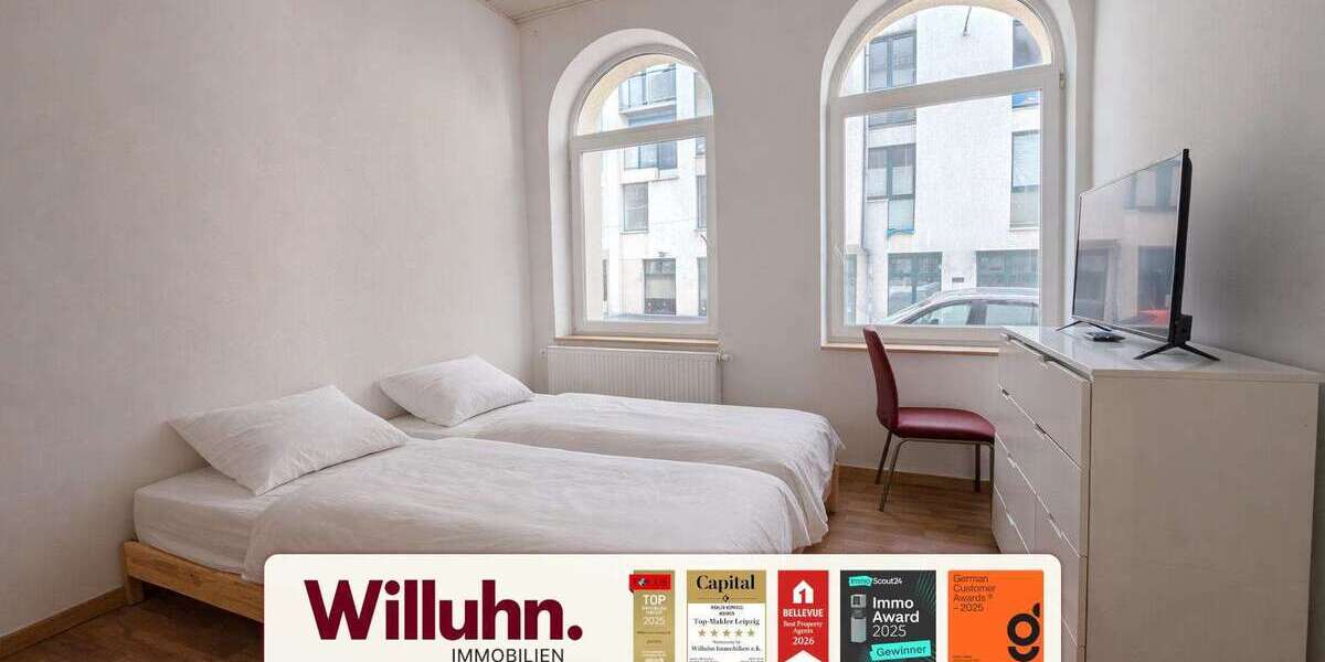 Etagenwohnung Leipzig Lindenau - 2 Zimmer, 61 m&sup2;, 850&euro; | Angebot:25612573