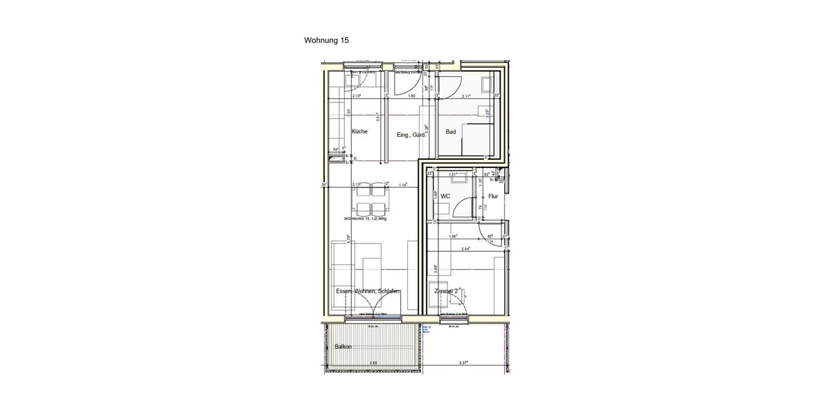 Etagenwohnung Isny im Allgäu - 1 Zimmer, 43 m&sup2;, 635&euro; | Angebot:25965654
