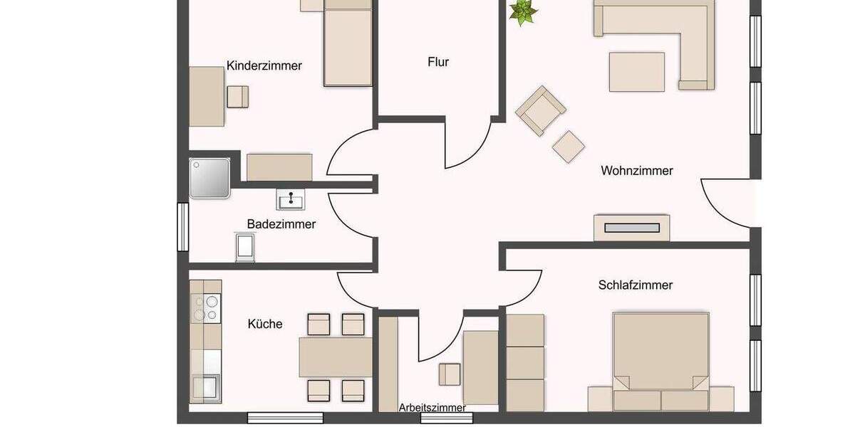 Etagenwohnung Drochtersen - 3 Zimmer, 82 m&sup2;, 861&euro; | Angebot:25692819