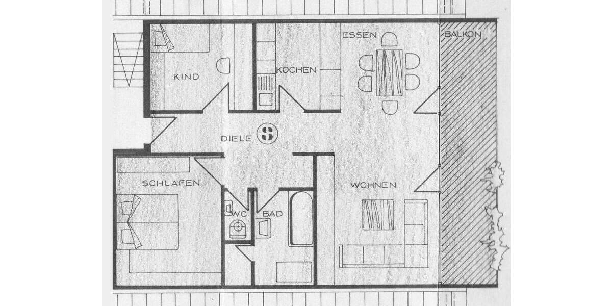 Etagenwohnung Teningen - 3 Zimmer, 76 m&sup2;, 289.000&euro; | Angebot:25745068