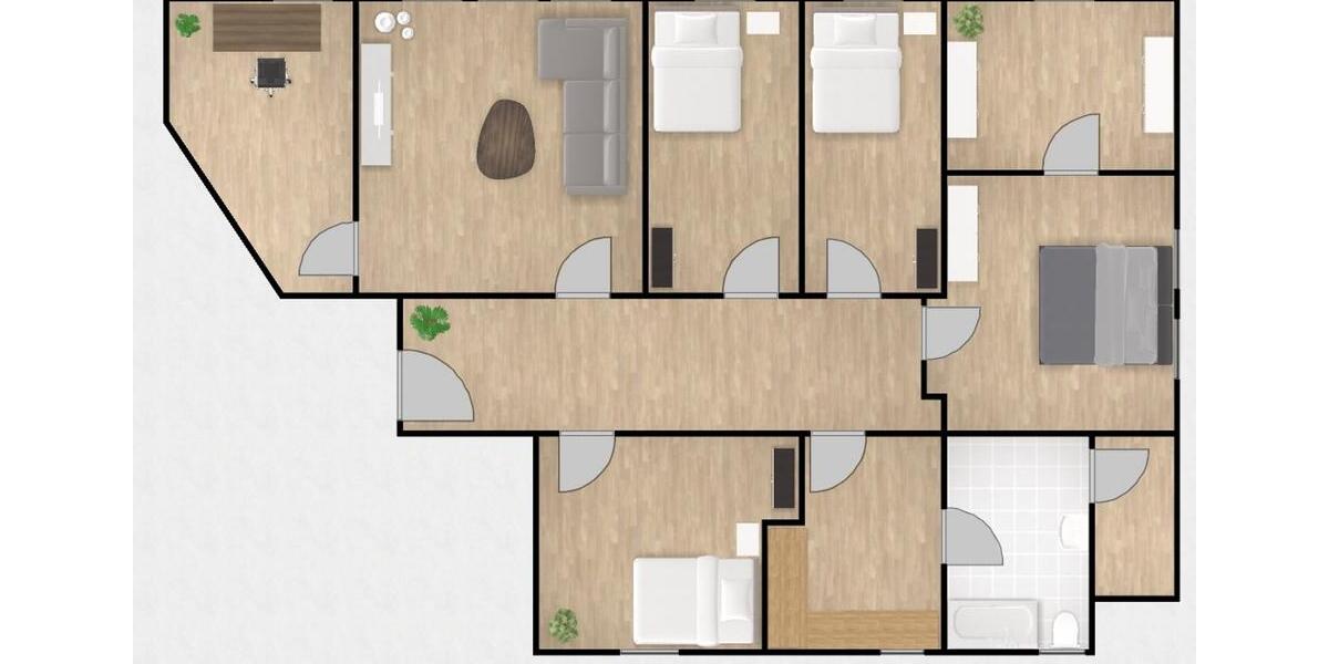 Dachgeschoßwohnung Bad Hersfeld - 5 Zimmer, 116 m&sup2;, 889&euro; | Angebot:25538252