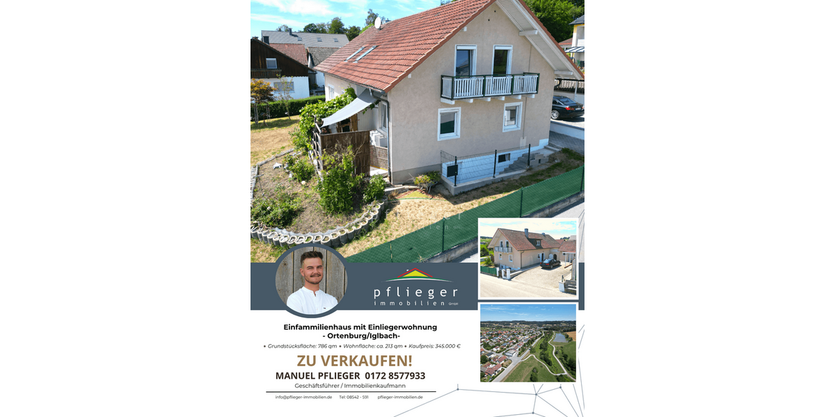 Einfamilienhaus Ortenburg - 11 Zimmer, 213 m&sup2;, 345.000&euro; | Angebot:27183167