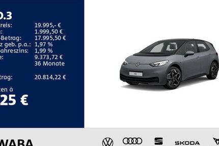 VW ID.3 37.000 km 19.995 &euro; Gersthofen 86368