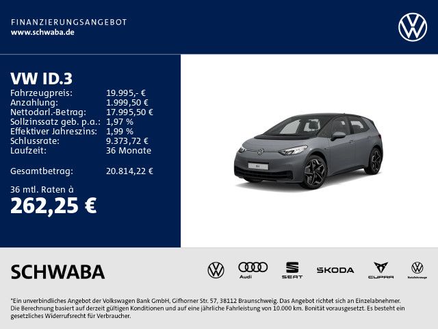 VW ID.3 37.000 km 19.995 &euro; Gersthofen 86368