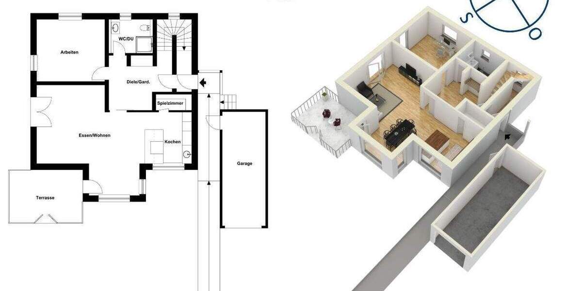 Einfamilienhaus Pforzheim Südoststadt - 5 Zimmer, 187 m&sup2;, 1.950&euro; | Angebot:24051777