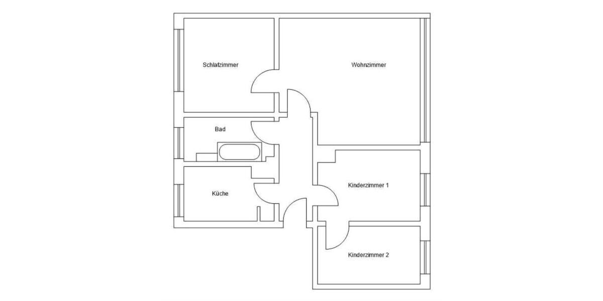 Etagenwohnung Großenhain - 4 Zimmer, 74 m&sup2;, 592&euro; | Angebot:25378809