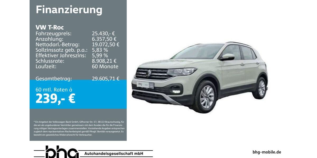 VW T-Roc 39.511 km 25.430 &euro; Kehl 77694