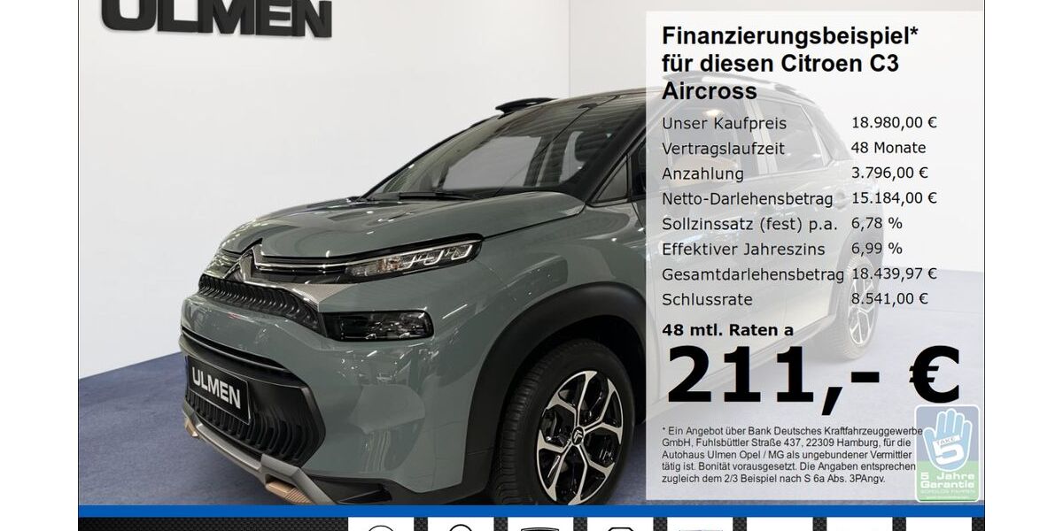 Citroen C3 Aircross 22.230 km 18.980 &euro; Düsseldorf 40231