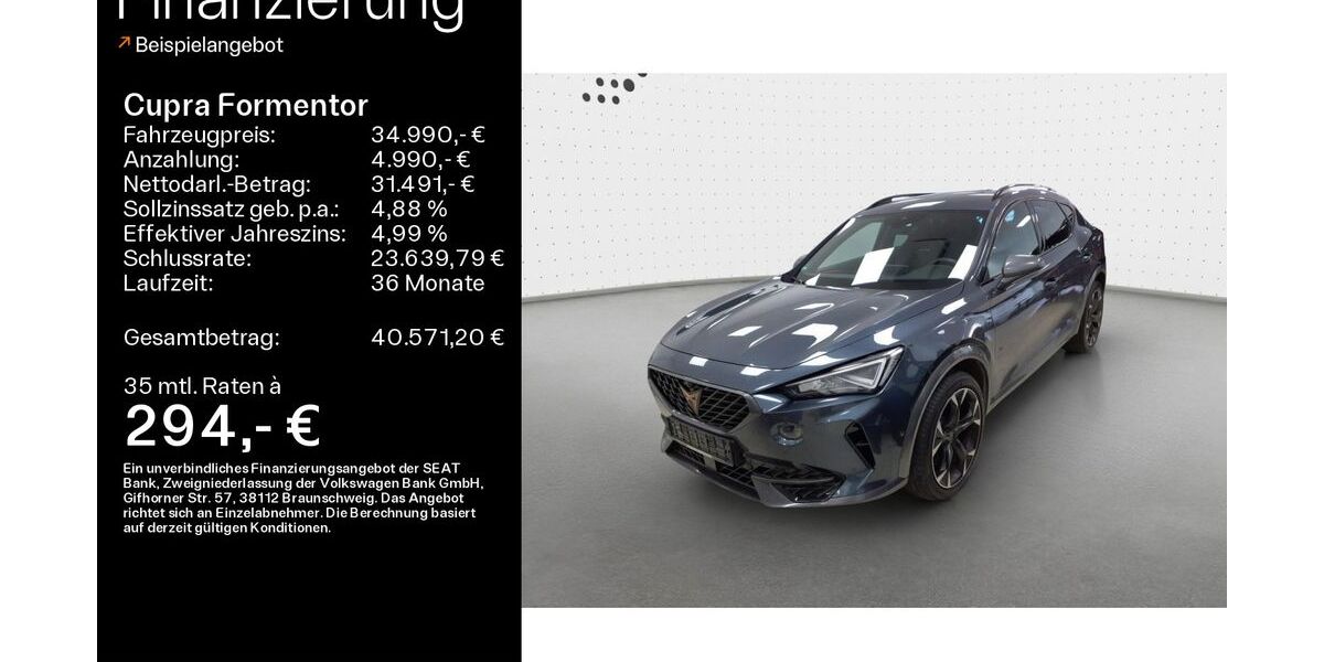 Cupra Formentor 20.448 km 34.990 &euro; Lichtenfels 96215