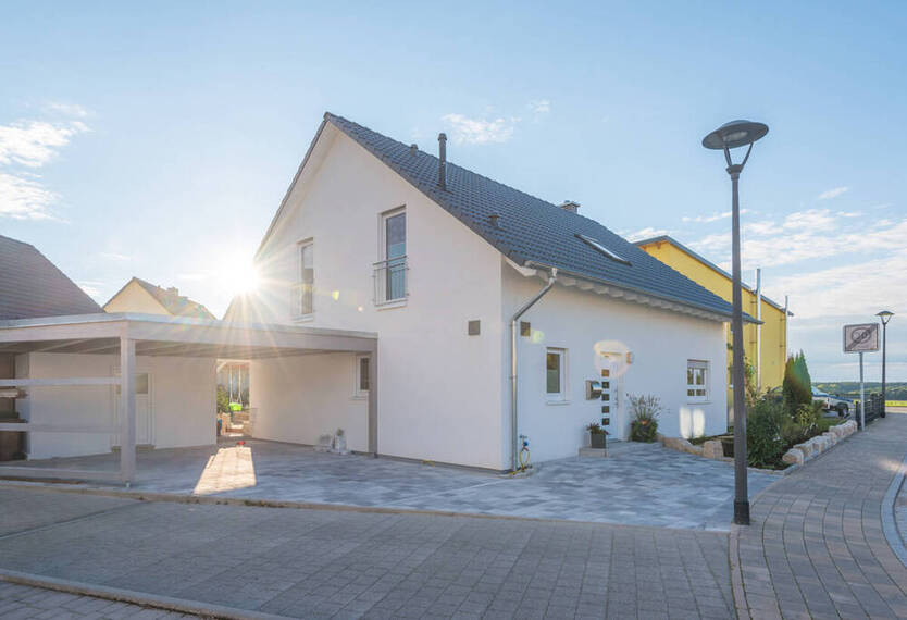 Bauplatz 430 m² mit Doppelhaushälfte 115 m² Wfl. in Pulsnitz