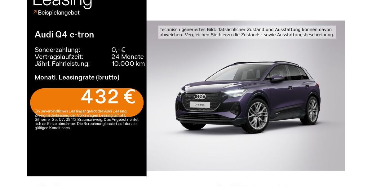 Audi Q4 e-tron 7.500 km 48.309 € Hanau 63452