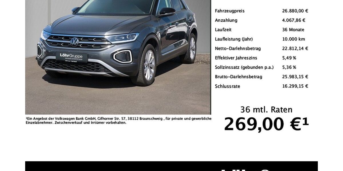 VW T-Roc 49.880 km 26.880 &euro; Trier 54292