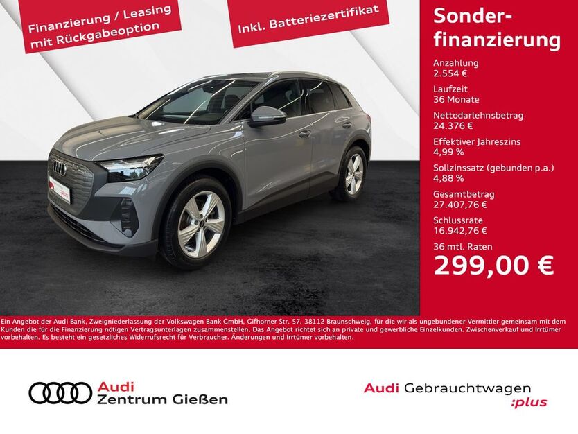 Audi Q4 e-tron 8.850 km 26.930 € Giessen 35394