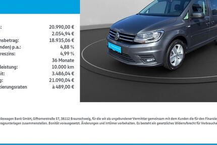 VW Caddy 100.029 km 20.990 &euro; Leinefelde-Worbis/DE 37327