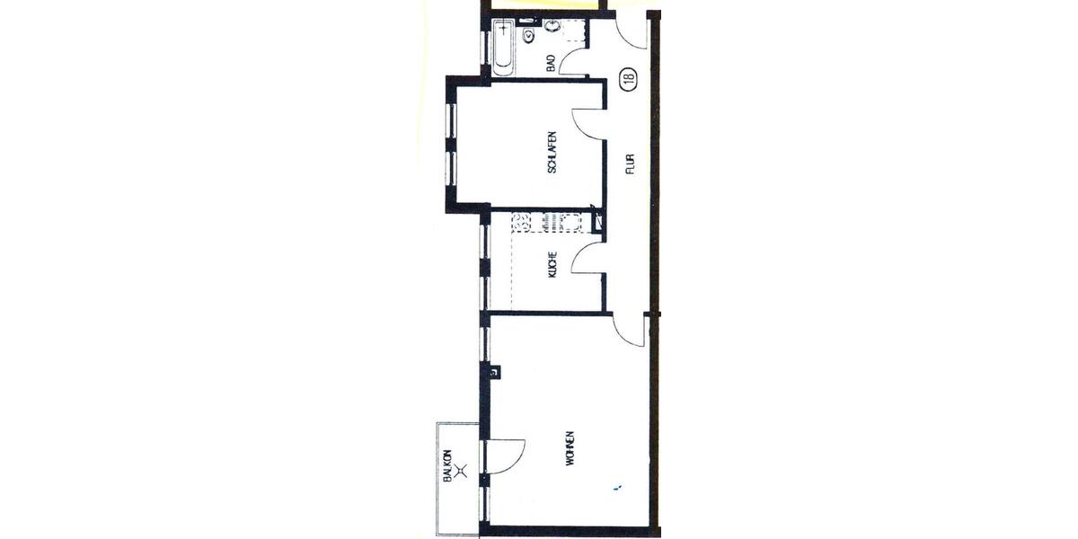 Dachgeschoßwohnung Magdeburg Beyendorf-Sohlen - 2 Zimmer, 68 m&sup2;, 500&euro; | Angebot:26266900