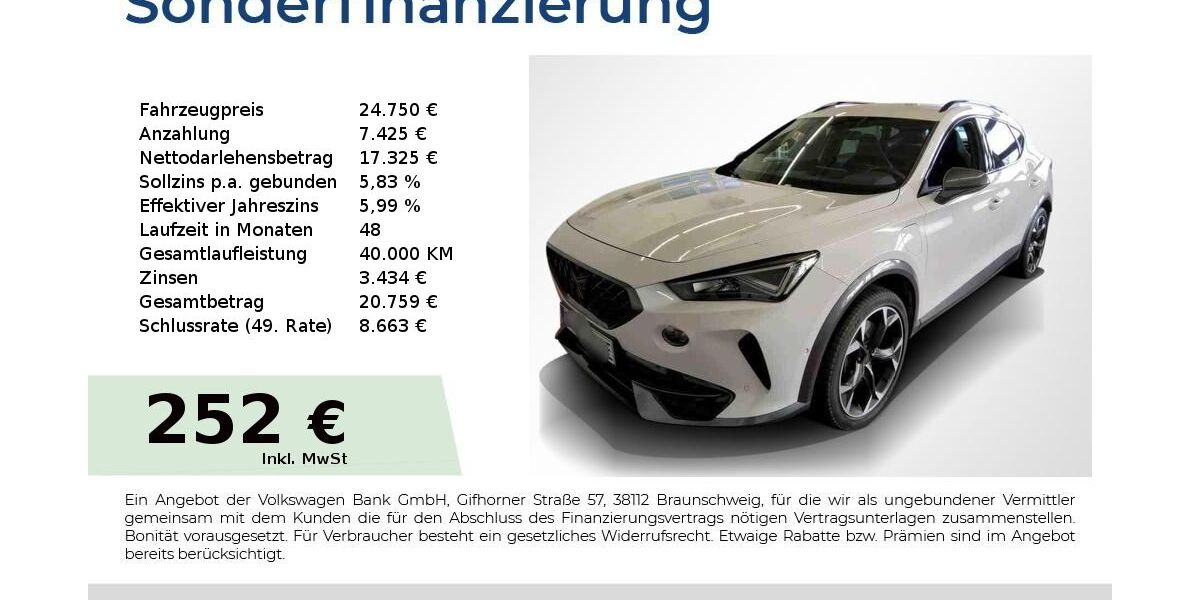 Cupra Formentor 62.050 km 24.750 &euro; Nürnberg 90431