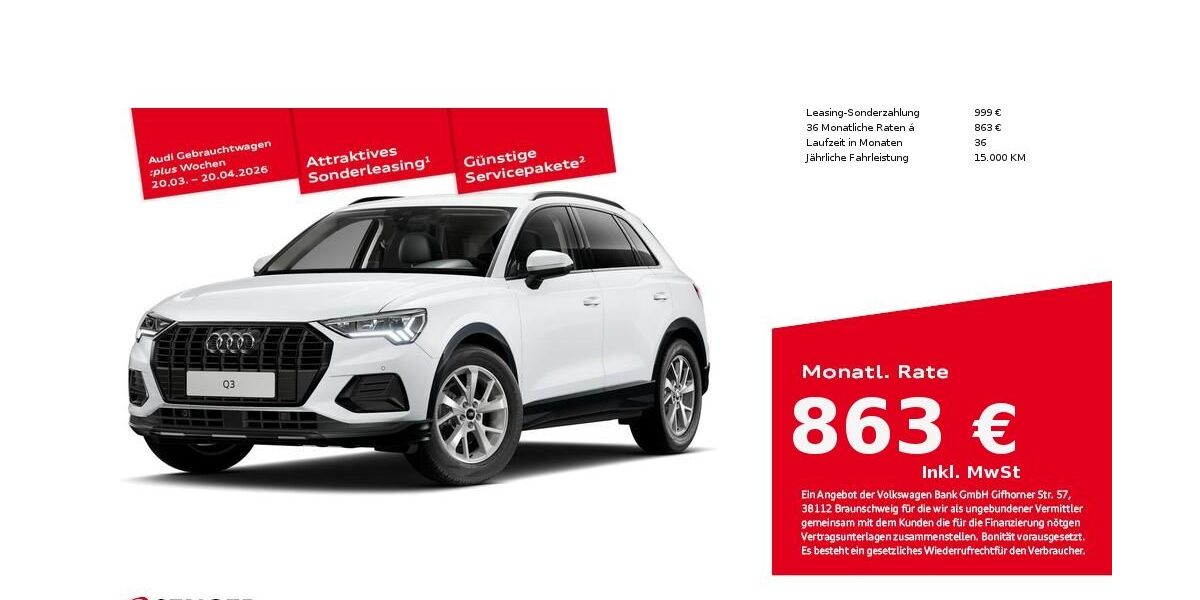 Audi Q3 6.016 km 55.650 &euro; Bad Oldesloe 23843