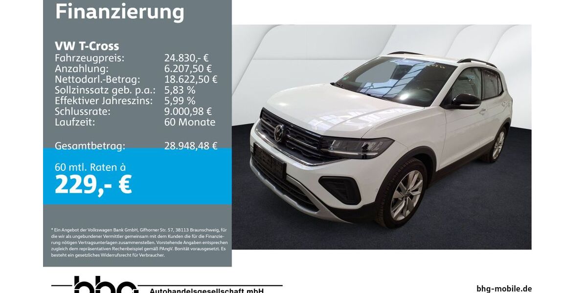 VW T-Cross 25.153 km 24.830 &euro; Reutlingen 72770